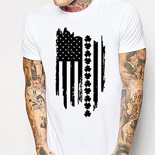 Мъжки Ризи с Голям размер, Мъжки Графична Риза В стил Артистична Четка, Мъжка Тениска В Деня на Независимостта, Айде Тениска