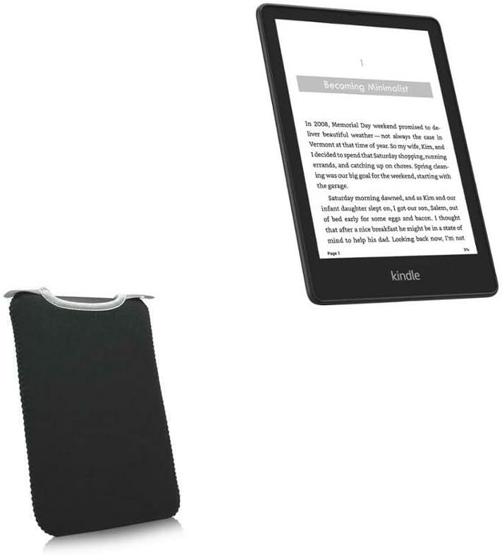 Калъф BoxWave за Kindle Paperwhite (5-то поколение 2021) (Case by BoxWave) - СлипСуит, Мек Тънък неопреновый калъф Защитен
