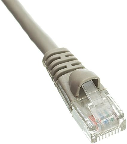 20 ФУТА (6 м) Мрежов кабел Cat5e Ethernet UTP Patch Кабел, 350 Mhz, (20 Фута / 6 метра) Формованный Зареждащ кабел Cat 5e без довършителни за вашия КОМПЮТЪР/ рутер / PS4 / Xbox/Модем Сив ED749941 (10 б?
