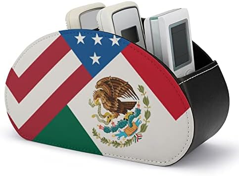 Американо-Мексикански Флаг ТЕЛЕВИЗИЯ Дистанционно Управление на Притежателя Органайзер За Съхранение Кутия с 5 Отделения За Домашния