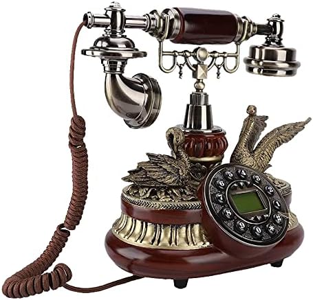 Ретро Домашен Телефон, Ретро-Стационарен Телефон с Декорация във формата на Лебед, Европейските Антични Телефони за Домашен интериор