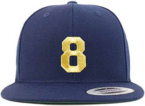 Магазин за модни облекла № 8 бейзболна шапка възстановяване на предишното положение с плоска банкнотой от Златни нишки