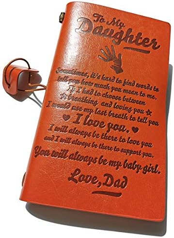 Дайте на дъщеря Ми Кожена Дневник-Бележника На татко Винаги е било до Ретро Кожена Списание За Пътуване - Вдъхновяващи Дневник