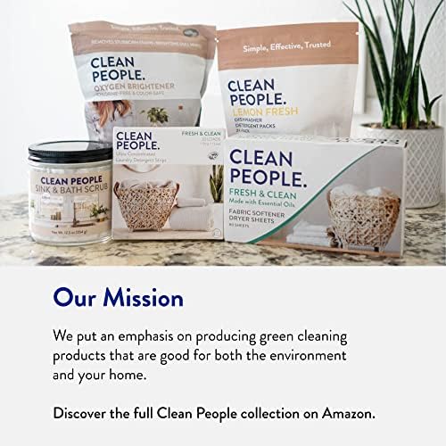 Капсули за прах за пране Clean People без ароматизатори - Хипоалергенни капсули за пране на растителна основа - Ультраконцентрированные,