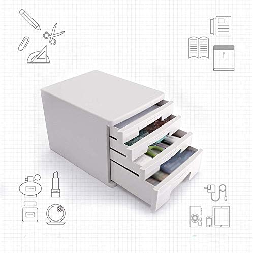 Комплект кутии за съхранение на масата ZCxiyu Иновативен Настолен Органайзер С Офиси, 4-Слойный Дизайн За съхранение, Тенис на метален шкаф Шкаф, Органайзер, Пластмасо