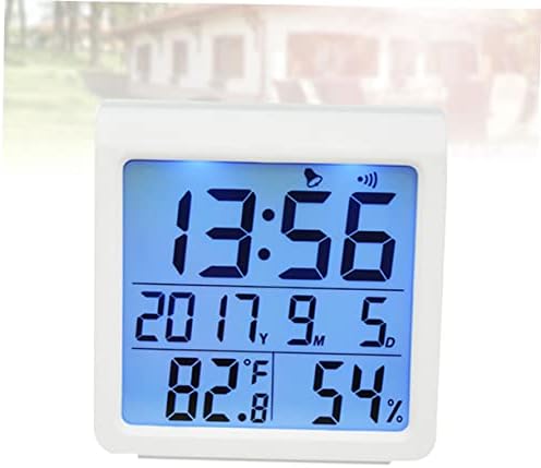 Homoyoyo Дигитален Влагомер alarm clock Електрически Будилник Влагомер с Подсветка Домакински Влагомер Домакински Измерване на Температура,