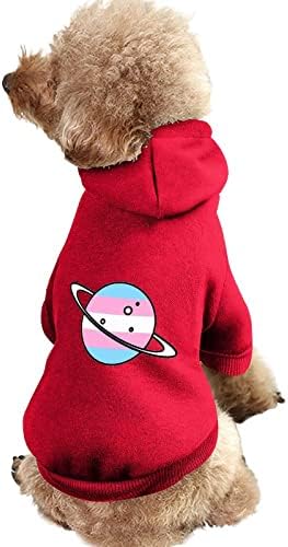 Trans Planet Dog Качулки Скъпа Hoody С Качулка Костюм за Домашни Любимци, Дрехи, Палто, с Шапка