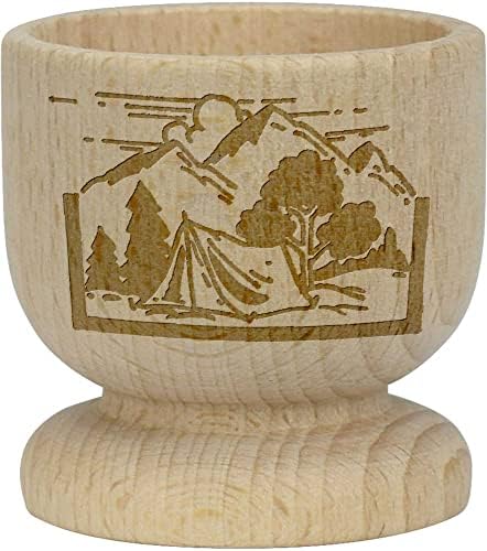 Дървена чаша за яйца Azeeda Къмпинг и планина (EC00023135)