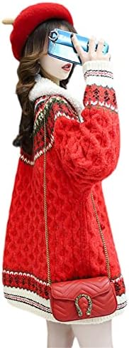 Жена Трикотаж, Есенно-Зимния Коледен Пуловер, Жилетки, Однобортные Корейски Дамски Пуловери, Сако