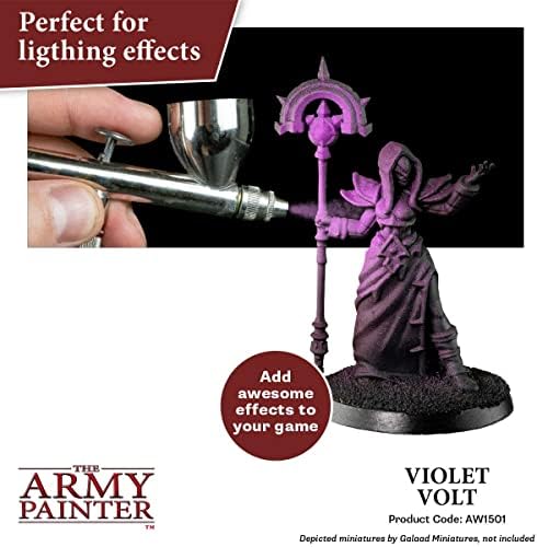 The Army Painter Warpaint Air Fluorescent Violet Volt - Акрилна Нетоксичная боя на водна основа с висока пигментация за Настолни