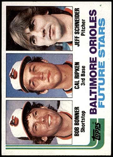 1982 Topps # 21 Ориолс Кал кал ripken младши / Боб Бонер/Джеф Шнайдер Балтимор Ориолс (Бейзболна карта) в Ню Йорк Ориолс