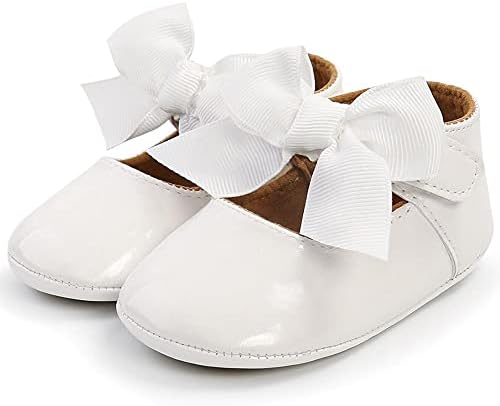 Aellons/Обувки За Новородените Момичета; Сладко Обувки Mary Jane, На Равна Подметка; Сватбени Модела Обувки На Принцесата С Лък; Обувки За