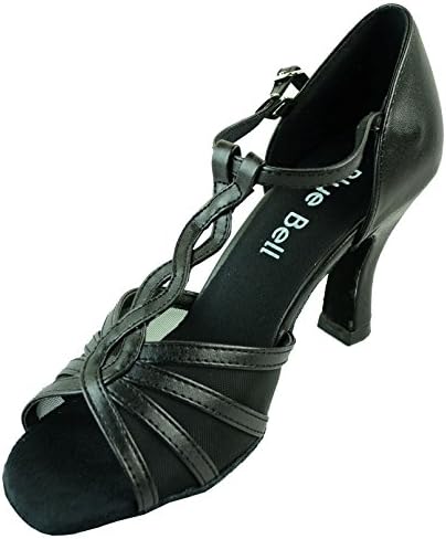 Обувки със Звънци Ръчно изработени Дамски Бални Обувки за Салса, Сватбени Обувки за Танци В стил Валс, Завързана Ток 2,5