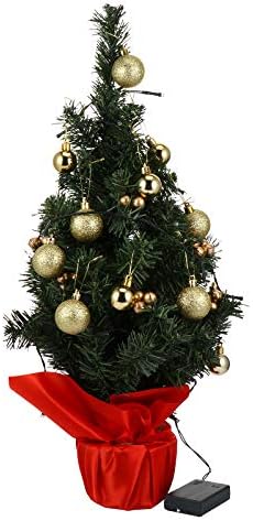 ABOOFAN 1 Комплект Коледна Елха Светещ Мини Коледно Дърво Оформление Партита Подпори Без Батерии Полза За Парти