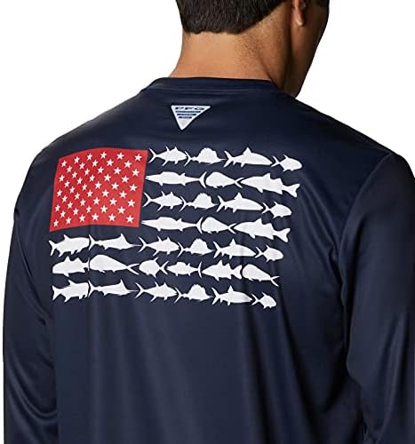 Риза с дълъг ръкав Columbia Big & Tall Terminal Tackle PFG Fish Flag™