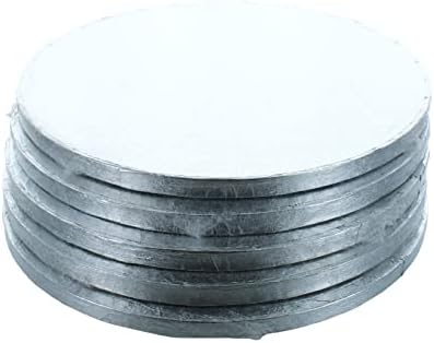 10 сребърна кръгла дъска за торта x5