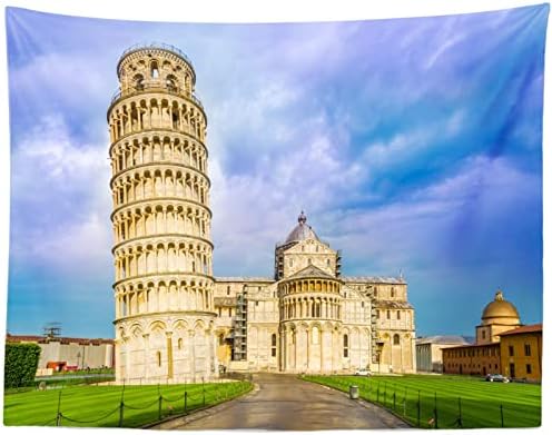 Плат BELECO 9x6 фута, Италиански Забележителност на Фона на кулата, Известната Архитектура, Пизанский катедралата Дуомо и