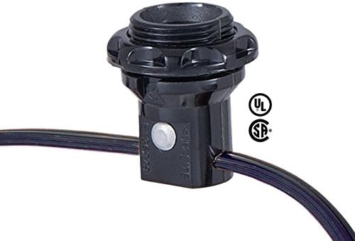 Комплект колани на кабели B&P Lamp® с 4 лампи, Полилеи E12, всеки с фенольным пръстен и кабелни изводи 18/2