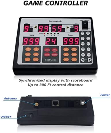 Led Баскетболното табло GAN XIN и 2 Устройство на Баскетболни Таймери с дистанционно управление, часовник за стрелба 14/24/30 секунди, със Статив и един сигнал