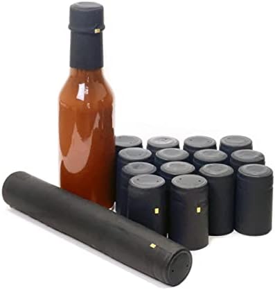 Термосвиваеми капсули nicebottles, черни, 28x50 мм, опаковка от 30 парчета - Съвместим с бутылочками NiceBottles 5 мл и 10