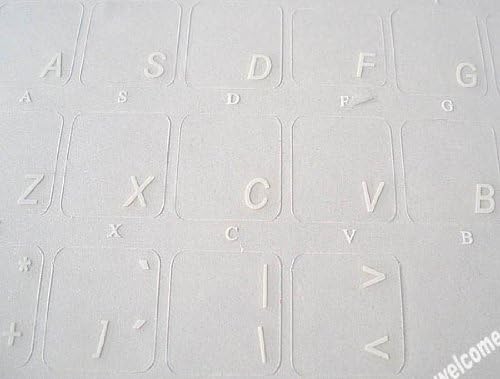 Традиционни португалски Прозрачни етикети с Бели букви за ЛАПТОПИ, Клавиатури Настолни компютри