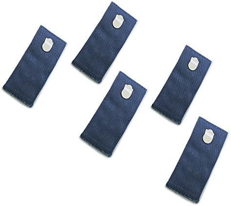 Удължител колан за панталон от 25 теми - Регулируеми памучни куки (по 5 във всяка: черен, каки, тъмно синьо, кафяво, тъмно сиво)