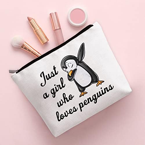 Уникални Подаръци с Пингвини за Любителите на Пингвини, Подаръци с Пингвини за жени, Подаръци за Любителите на грим, Косметичка с Елементи