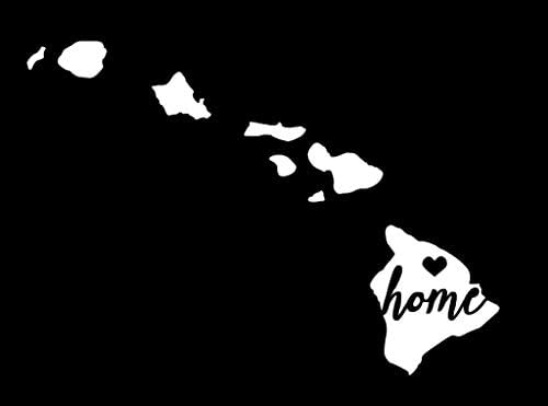 Legacy Gardena LLI Щата Хавай | Vinyl Стикер с Надпис | Автомобили, Камиони, Микробуси, Стена, Лаптоп | Бял | 7,5х5,3 инча