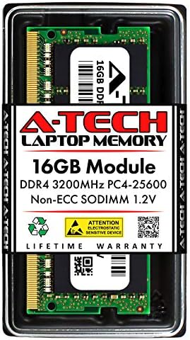 A-Tech 16 GB оперативна памет за Dell XPS 17 9700 | DDR4 3200 Mhz PC4-25600 без ECC SO-DIMM 1.2 V - Модул за ъпгрейд на памет на лаптопи