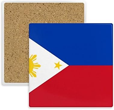 Национален Флаг на Филипините, Държава Азия, с Квадратно Увеселителен парк, Чаша, Държач за Чаши, Абсорбираща Камък за Напитки,