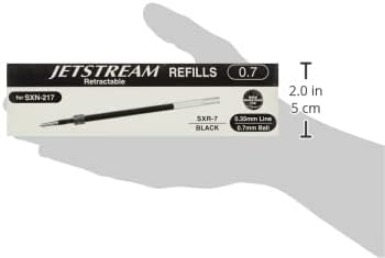 Зареждане на химикалка uni SXR-7 Jetstream - 0,7 мм - Черен