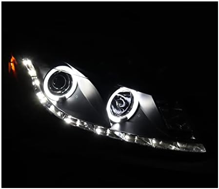 Led светлини проектор ZMAUTOPARTS, черно с 6,25 синьо DRL, съвместим с 2008-2012 Honda Accord седан