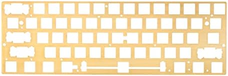 Erpmlyo Механична Клавиатура с ЦПУ Месинг Фигура Съвпадение Позициониране Плоча Подкрепа на ANSI 60% Клавиатура само за GH60 GK61 злато 479663A2 479663A2