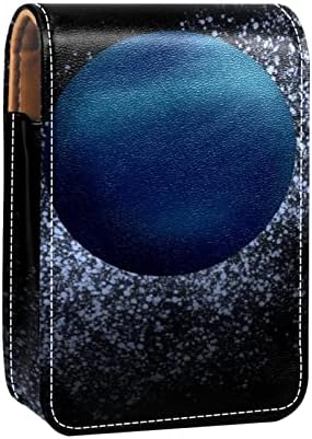 Мини-Косметичка ORYUEKAN С Огледало, Клатч Портфейл От изкуствена кожа, Калъф За Червило, Космическа Мъглявината на Вселената Нептун