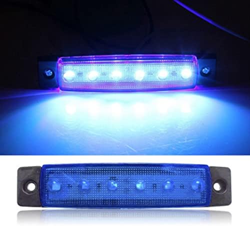 Eaglerich 10шт 24 3,8 6 LED синьо Странична led светлини, габаритни светлини на ремаркето, led габаритни светлини, за камиони, Габаритный