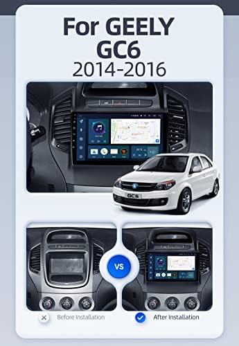VOLEMI Android 12 9/9,5GPS колата-радио с пълен сензорен екран, за Geely GC6 1 2014 2015 Вграден Carplay Android Автоматична поддръжка