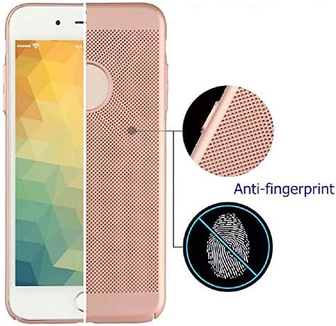 Дишаща ултра тънък калъф за iPhone с функцията за отвеждане на топлината (розово злато, iPhone Xs MAX)
