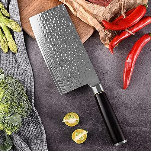 Комплект ножове, 4ШТ Дамасская стомана черно дърво VG10 нож за приготвяне на сурова риба нож на главния готвач нож за нарязване