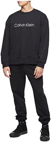 Мъжки hoody свободно намаляване на Calvin Klein с логото на French Terry Crewneck Sweatshirt