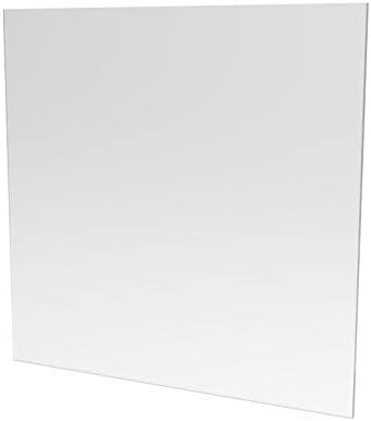 Фиксирани дисплеи® Прозрачна Акрилна Квадратна Дъска Прозрачна Табела Квадратен Акрилен Лист 10,5 x 10,5 Табела с Логото на 18492-NPF