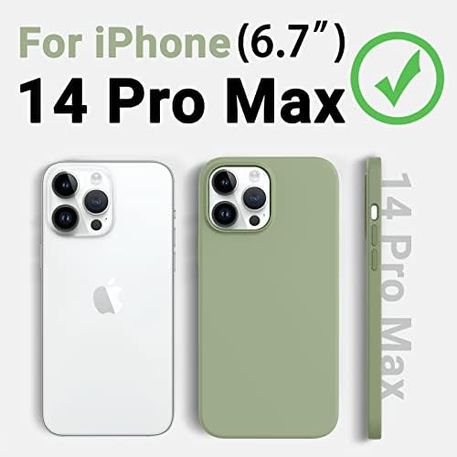 Калъф за телефон AOTESIER iPhone 14 Pro Max, Висококачествен Силиконов калъф Премиум-клас, Противоударная защита на Цялото