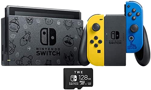 Комплект за Nintendo Switch Wildcat - Празнична семейна набор от Fort nite Special Edition 32 GB Конзола - Жълто-синьо-Joy-Con