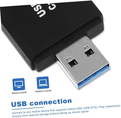 SOLUSTRE Мултифункционален Четец на карти USB Адаптер за Компютърна Памет USB Адаптери Конвертор за Лаптоп USB-Хъб Адаптер Компютърен Конвертор