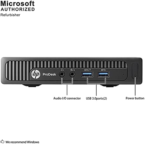 Настолен мини компютър HP ProDesk 400 G1 PC, Intel Core i3-4160T 3,1 Ghz, 12G DDR3, 128 G SSD, WiFi, Bluetooth, 64-битова версия