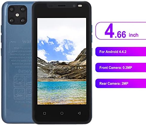 Смартфон DAUERHAFT IP12 Pro 4,66 инча, с две карти, смарт телефон с два режима на готовност, Малък и лек Мобилен телефон с капацитет 512 MB + 4 GB, смартфон с две камери отпред и отза?