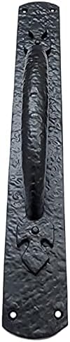 Желязна врата жаден Adonai Hardware Antothijah с плоча (15,3 x 1 опаковка, Натурално желязо, без лакировки)