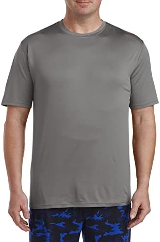 Мъжки t-shirt Harbor Bay by DXL в стил Big and Tall Tech Stretch Crewneck | 4-Лентов еластична конструкция с повишено шев на шията