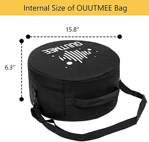 Чанта за барабана OUUTMEE За Малкия Барабан 14 x 5,5 Пътен Калъф За Барабана, на Живо Чанта С Регулируема Каишка