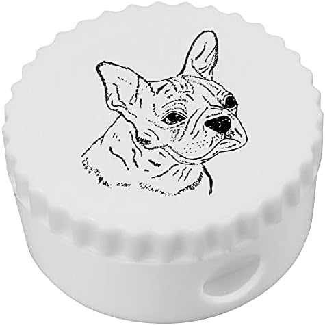 Компактен острилка за моливи Azeeda 'Boston Terrier Head' (PS00031069)