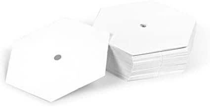 Dritz Quilting 3231 Форми за изрязване на парчета хартия, Шестоъгълник, 1-1/2 Инча (100 броя), Бял